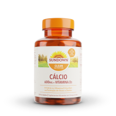 Cálcio 600mg + Vit D com 120 Unidades - Sundown Vitaminas