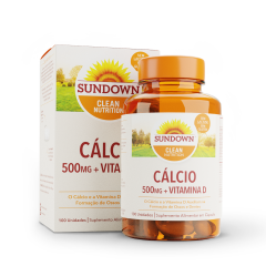 Cálcio 500mg + Vit D com 100 Unidades - Sundown Vitaminas