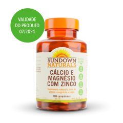 Cálcio e Magnésio com Zinco 100 comprimidos - Sundown