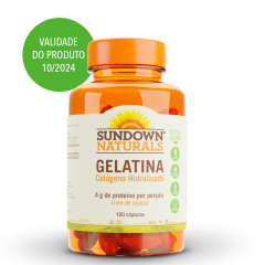 Colágeno Hidrolisado Gelatina 4g c/ 100 Unid. - Sundown