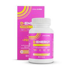 Vitamina D +Zinco +Taurina + Cafeína 30 cápsulas - D.Energy