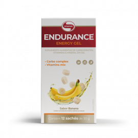 Endurance Energy Gel 12 sachês sabor banana - Vitafor